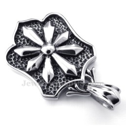 Titanový Náhrdelník S Květinovými Kartami A Přívěskem (Řetízek Zdarma)