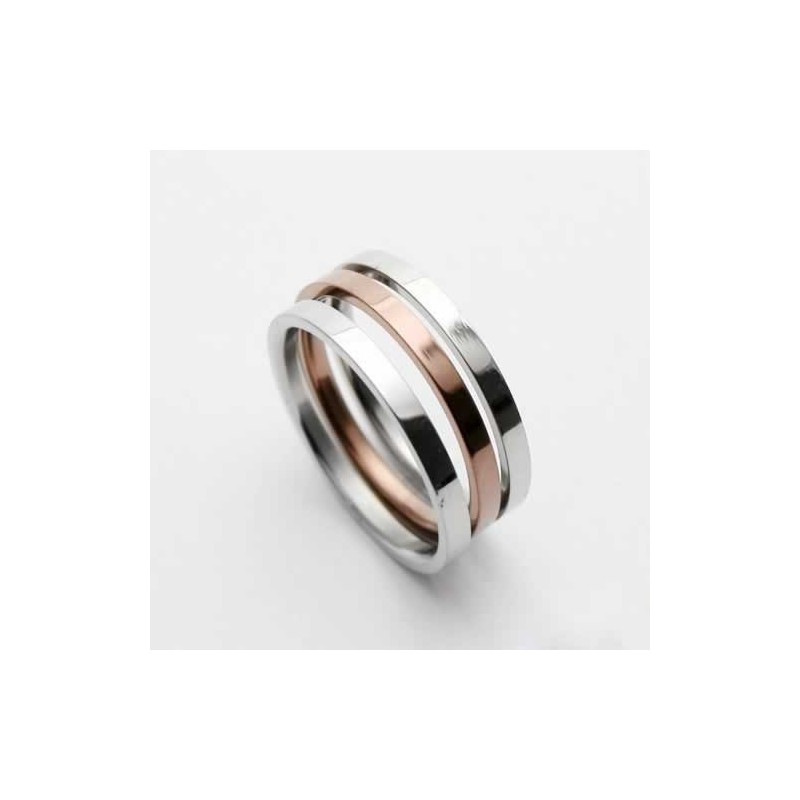 Pánský 6Mm Titanový Prsten Zlaté A Stříbrné Barvy
