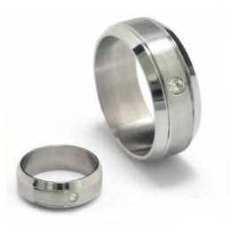 8Mm Diamantový Unisex Titanový Prsten