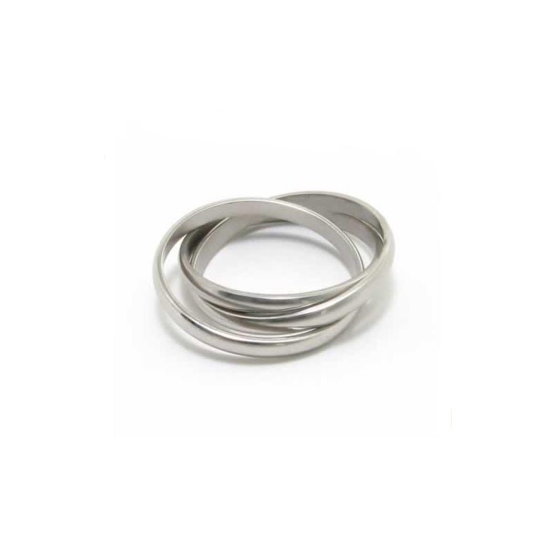 Titanový Prsten Se Třemi Kruhy 8 Mm Titanový Prsten Se Třemi Kruhy 8 Mm