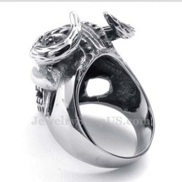 Titanový Prsten S Lebkou