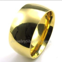 10Mm Zlatý Titanový Kulatý Prsten