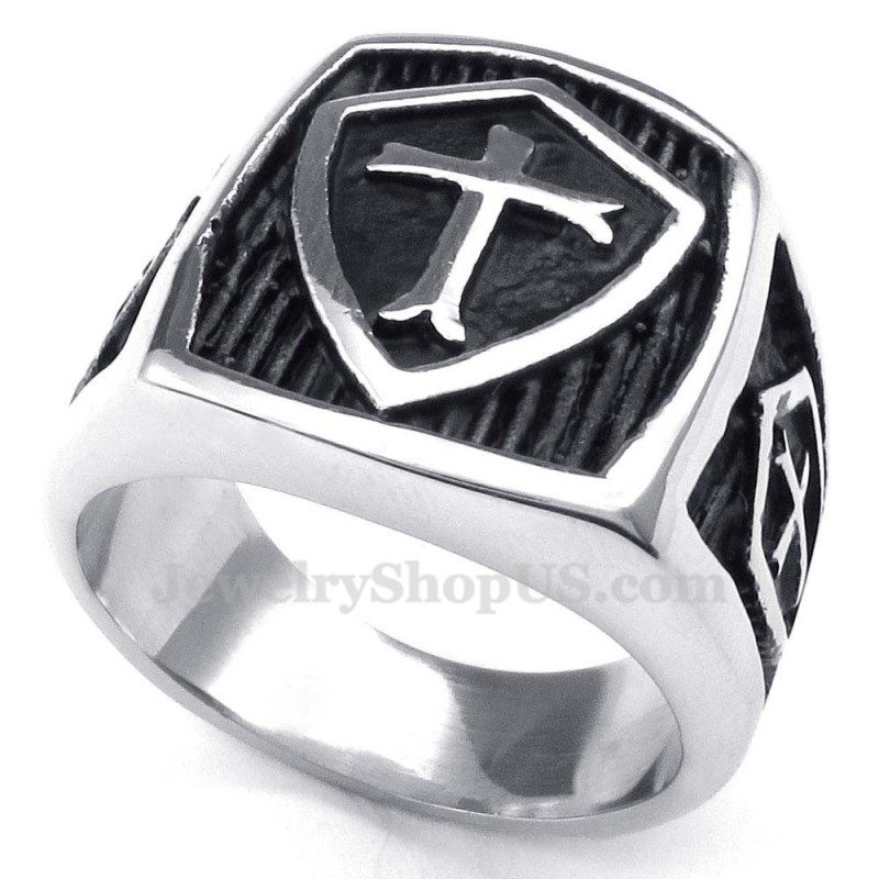 Titanový Křížový Prsten