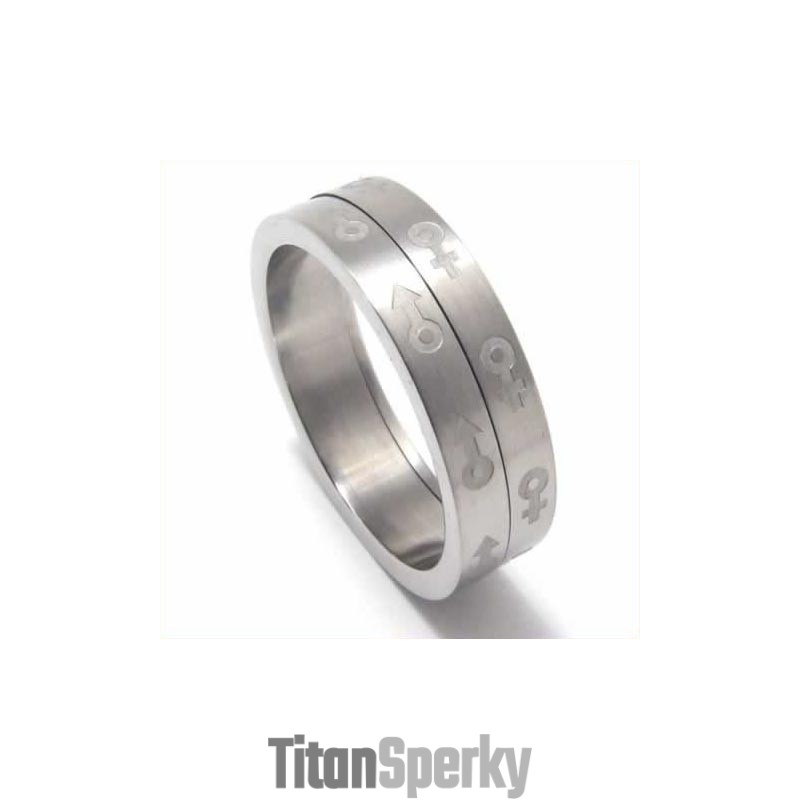 Titanový Prsten Sex Symbol 6 Mm