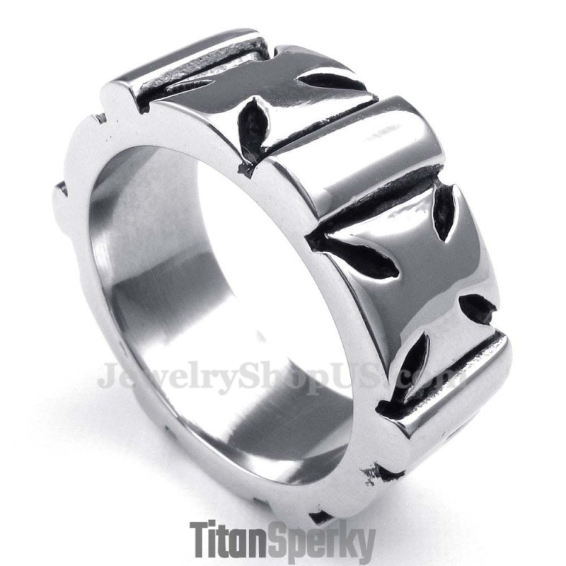 Titanový Křížový Prsten Titanový Křížový Prsten
