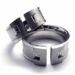 Pánský Designový Titanový Prsten 8 Mm