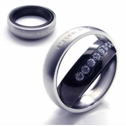 Prsten S Diamanty Eternal & Forever, 6 Mm, Titanová Intarzie, Dvorní Stuha