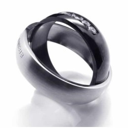 Prsten S Diamanty Eternal & Forever, 6 Mm, Titanová Intarzie, Dvorní Stuha