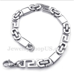 Pánský Titanový Náramek S Řeckým Meandrem