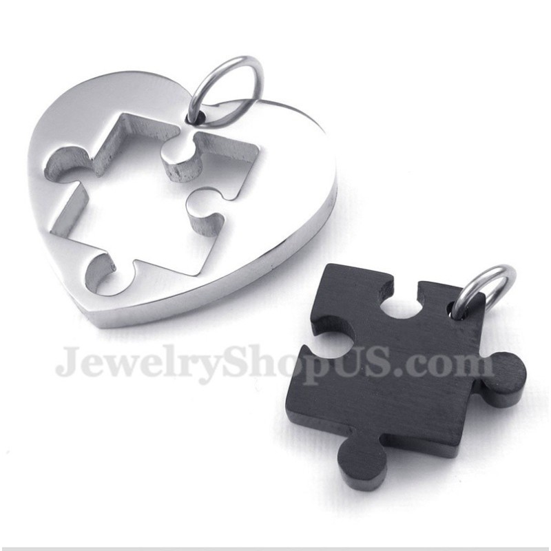 Titanově-Zlatý Přívěsek Pro Páry S Mužskými A Ženskými Symboly (Jeden Pár)