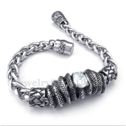 Pánský Náramek Z Titanu S Bílým Diamantem