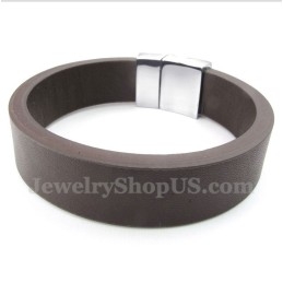 Pánský Kožený Magnetický Náramek