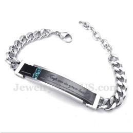 Pánský Titanový Diamantový Náramek Pro Páry Pro Něj
