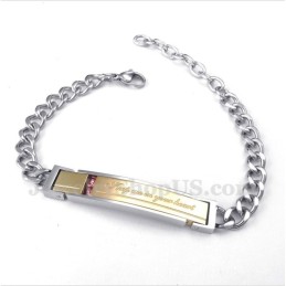 Pánský Titanový Diamantový Náramek Pro Páry Pro Ženu