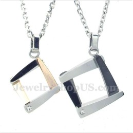 Titanový Diamantový Přívěsek Pro Pár S Řetízkem Zdarma (Jeden Pár)