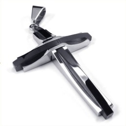 Módní Titanový Přívěsek S Křížkem (Černý)