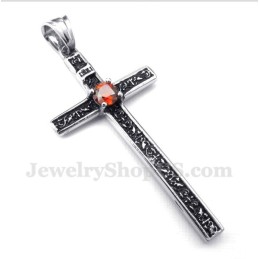 Pánský Přívěsek S Křížem Z Litého Titanu S Řetízkem Zdarma
