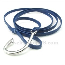 Pánský Titanový Kožený Náramek