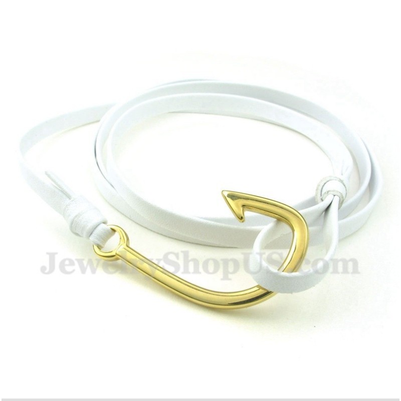 Pánský Titanový Kožený Náramek