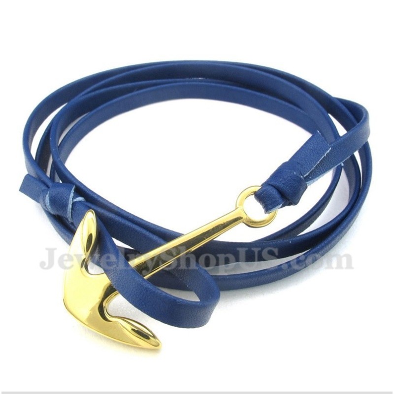 Pánský Titanový Kožený Náramek