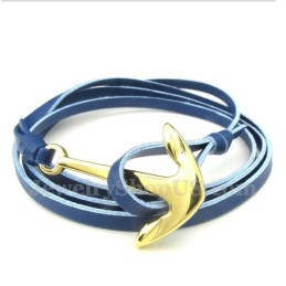 Pánský Titanový Kožený Náramek