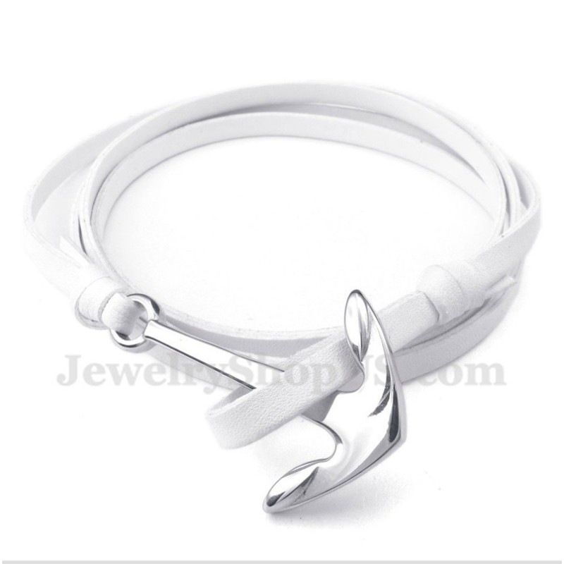 Pánský Titanový Kožený Náramek