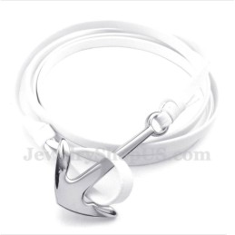 Pánský Titanový Kožený Náramek