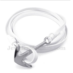 Pánský Titanový Kožený Náramek