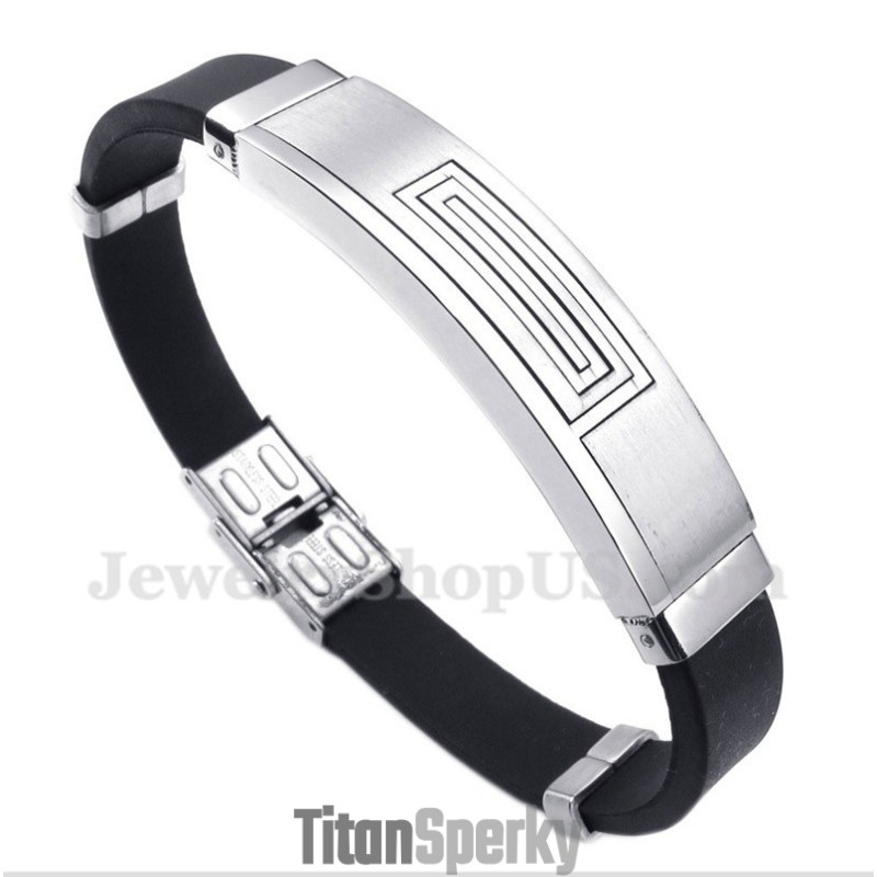Pánský Titanový Kaučukový Náramek