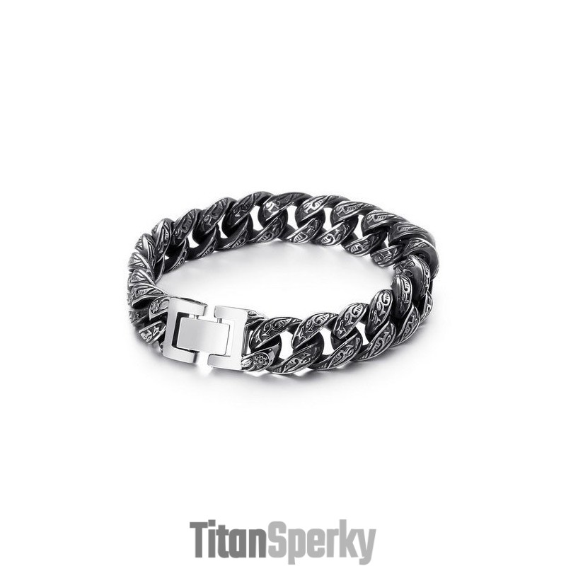 Pánský Módní Titanový Náramek S Více Smyčkami A Zapínáním