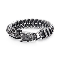 Módní Cool Titan Dračí Hlava Šperky Pro Muže Vintage Tide Muži Casting Titan Dragon Náramek