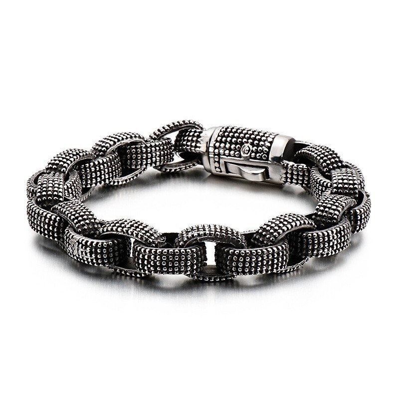 Módní Elegantní Titanové Šperky S Kohoutkem Pro Muže, Vintage Trendy Pánské Lité Titanové Náramky S Drakem