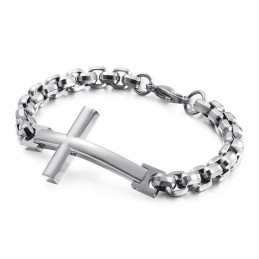 Pánský Náramek Titanium Tide Pánský Náramek Titanium Cross Square Pánské Doplňky Tide