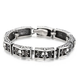 Cast Vintage Šperky Trendy Elegantní Větrné Krajkové Lebky Pánské Náramky