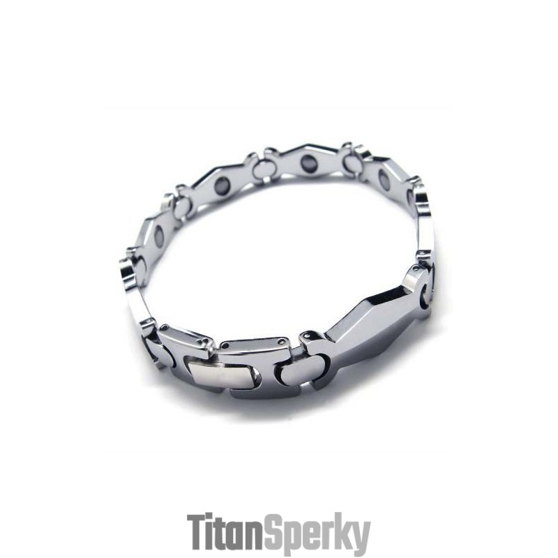 Pánský Náramek Z Karbidu Wolframu, Široký 8 Mm
