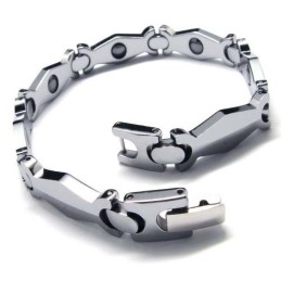 Pánský Náramek Z Karbidu Wolframu, Široký 8 Mm