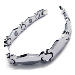 Pánský Náramek Z Karbidu Wolframu, Široký 8 Mm