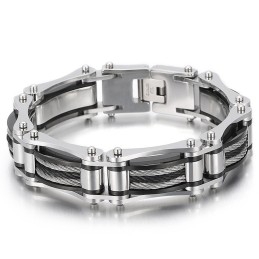 Pánský Náramek Simple Atmosphere Fashion Steel Wire Hemp Lane Bicycle Titanium