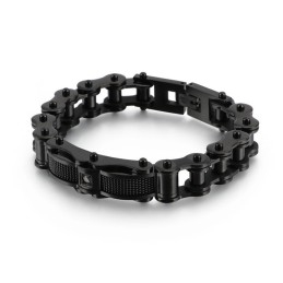Pánský Titanový Náramek Rock Biker Chain S Diamantem