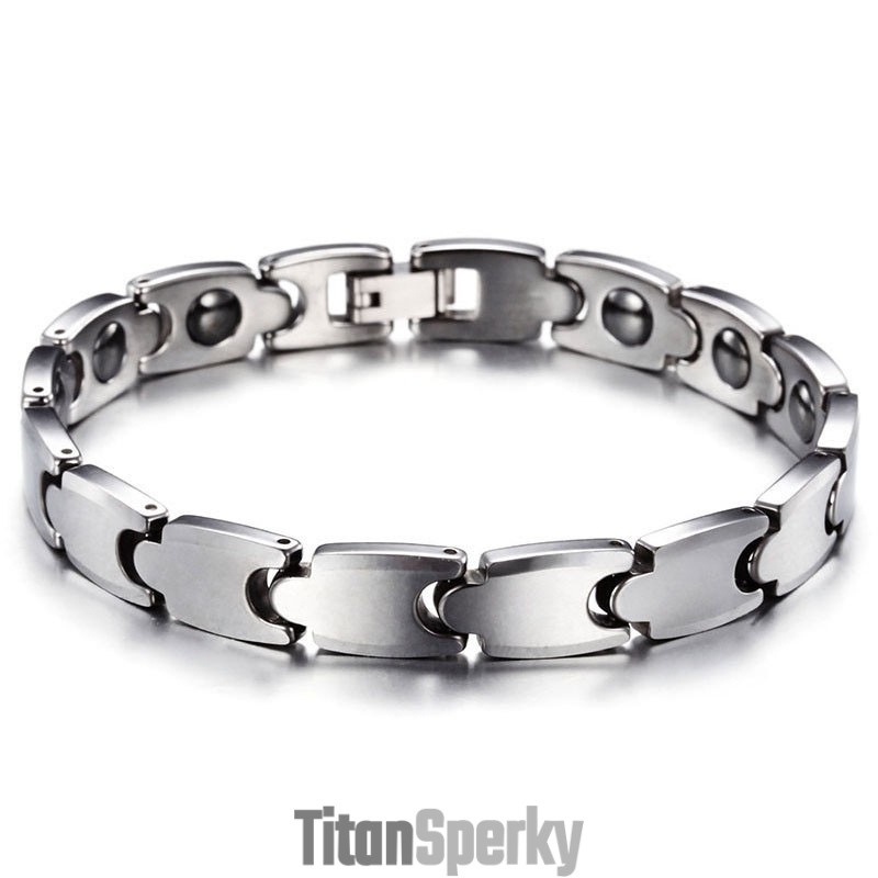 Pánský Magnetický Náramek Z Wolframové Oceli, Dodávka Pánského Náramku