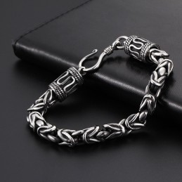 Vintage Módní Elegantní Prsten Se Zapínáním Na Kýl S Mírovým Vzorem, Titanový Pánský Náramek Pro Dárky