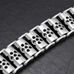 Elegantní Titanový Náramek S Lebkou Pro Muže