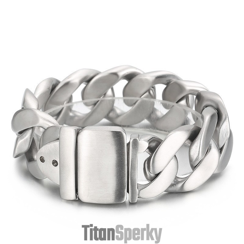 Pánský Módní Černý Titanový Náramek