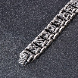 Pánský Titanový Náramek Retro Cool Dragon Bike Chain