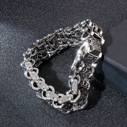Pánský Titanový Náramek Retro Cool Dragon Bike Chain