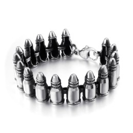 Elegantní Gotické Rockové Doplňky Pánské Náramky Bullet