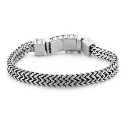 Hip-Hopové Šperky S Dvojitým Řetízkem, Pánský Elegantní Titanový Náramek