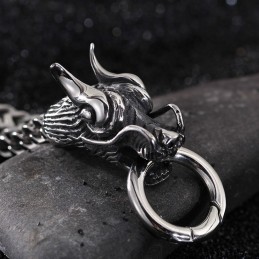 Pánský Vícevrstvý Náramek Cool Double Dragon Pánský Náramek S Kohoutkovou Sponou