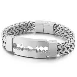 Pánský Titanový Náramek Blade Curved S Vakuovým Pokovováním