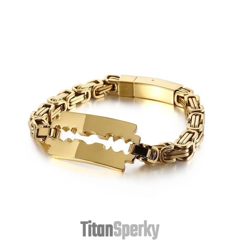 Titanový Řetízek S Čepelí Emperor, Zahnutý, Značka Tide Jewelry Titanový Řetízek S Čepelí Emperor, Zahnutý, Značka Tide Jewelry